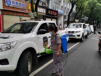 防疫执法“双管”齐下  蔡甸城管筑牢疫情防护墙
