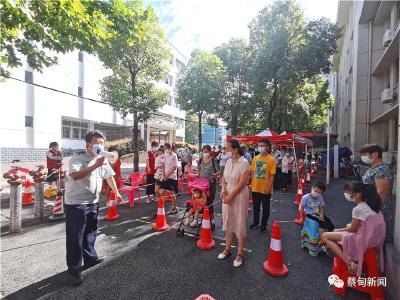 蔡甸区2000余名下沉党员助力全员核酸检测