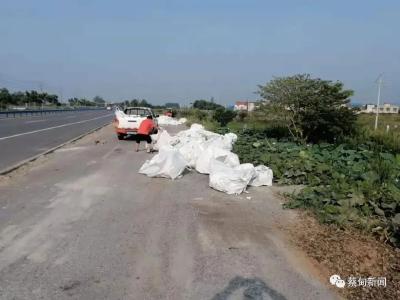 精心养护 蔡甸全力保障国庆期间公路安全畅通