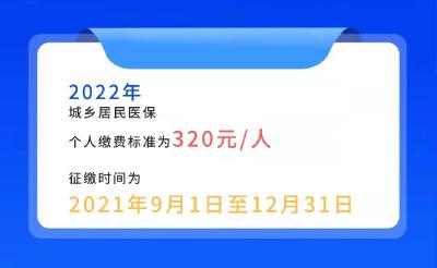 9月1日起，蔡甸区正式启动2022年度城乡居民医保参保缴费工作