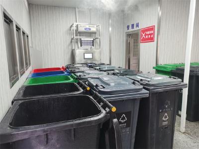 自带清洁功能除臭  生活垃圾分类收集屋亮相蔡甸居民小区