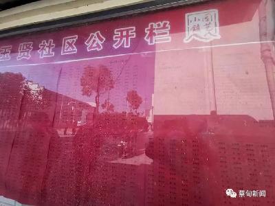蔡甸区第七届人民代表大会代表选举选民名单张榜公布