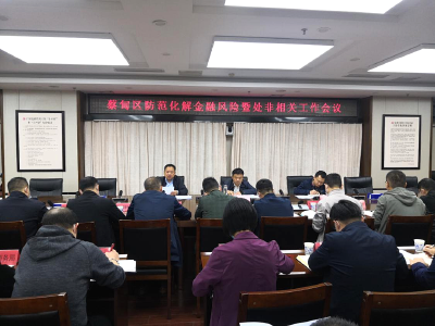 蔡甸区政府召开会议 部署全区防范化解金融风险暨处非相关工作