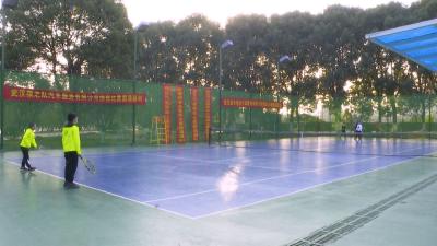 蔡甸区第九届全民健身运动会第一届网球友谊赛拉开帷幕