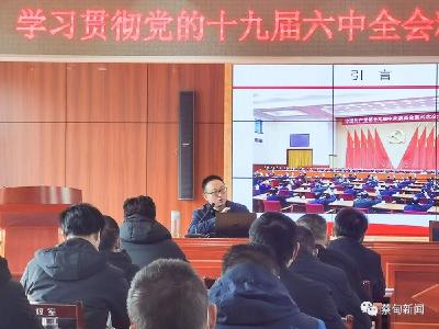 区教育系统学习党的十九届六中全会精神