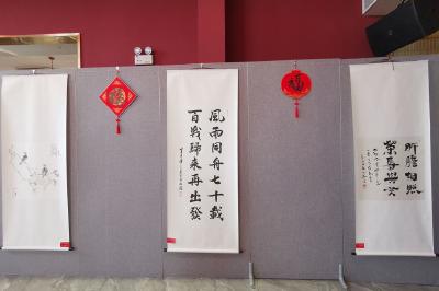 民建武汉书画院为蔡甸村民送新春祝福