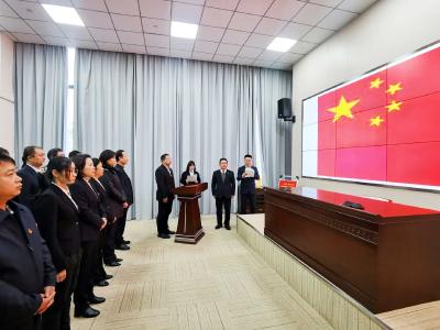 蔡甸区政府任命国家工作人员集中向宪法宣誓
