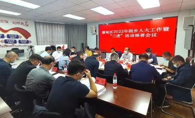 蔡甸区人大常委会部署2022年街乡人大工作和“三进”活动