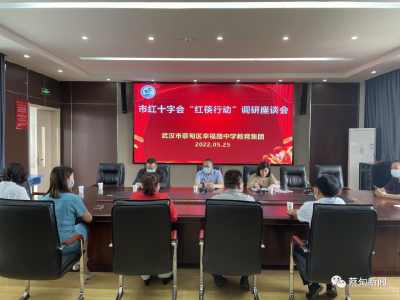 市红十字会调研蔡甸区红十字工作