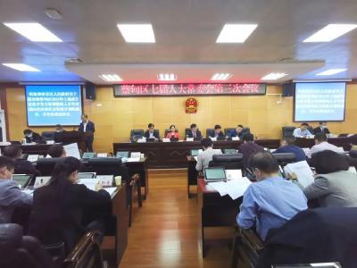 蔡甸区七届人大常委会举行第三次会议