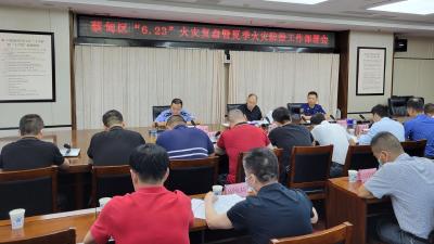 蔡甸区召开“6.23”火灾复盘暨夏季火灾防控工作部署会