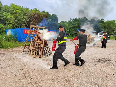以练为战  蔡甸安保队伍“大练兵”展风采