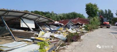 蔡甸城管：重拳出击拆除违建，守护基本农田