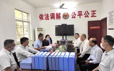 司法部来蔡甸区调研指导刑满释放人员安置帮教工作