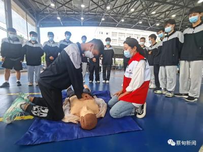 蔡甸：应急救护知识进校园 生命守护 “救”在身边