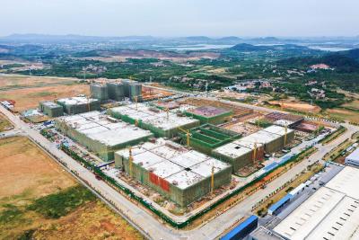 国庆假期  蔡甸重点项目建设忙