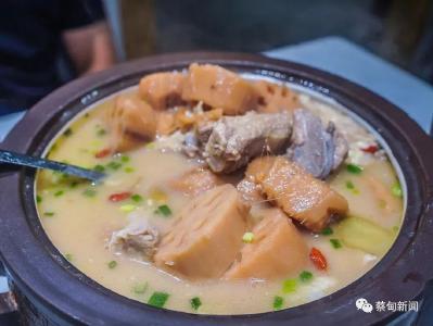 天冷了，喝一碗正宗的蔡甸藕汤，一口对味