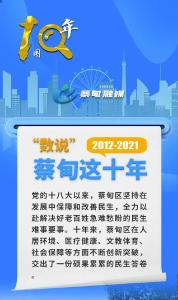 数说蔡甸这十年丨民生福祉持续改善