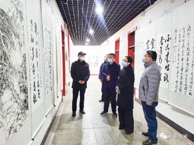 蔡甸：“党的二十大报告金句书画作品展”开展