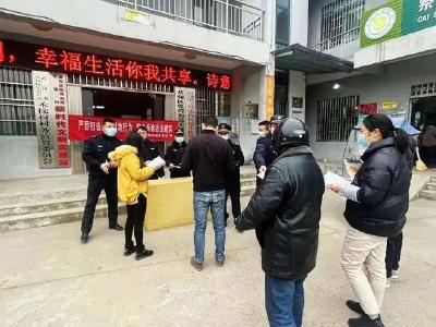 蔡甸张湾街道开展自建房安全、整治“两违”宣传
