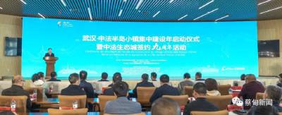 武汉中法半岛小镇集中建设年启动 打造中法合作、生态智慧标杆