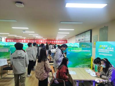  “就在武汉· 甸定未来”，蔡甸区专场招聘会走进江汉大学