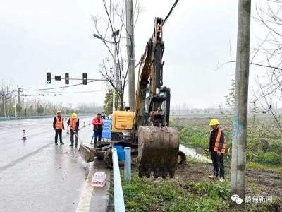 开工！蔡甸区这条道路照明工程提档升级