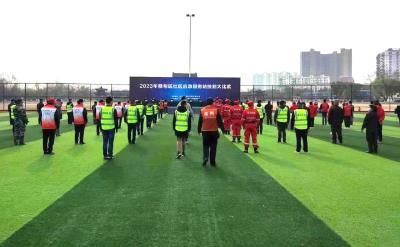蔡甸：15个社区应急服务站技能大比武