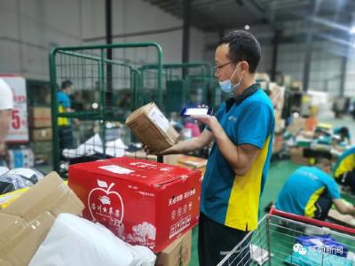 蔡甸：应战“6.18” 自动化分拣助力派件提速