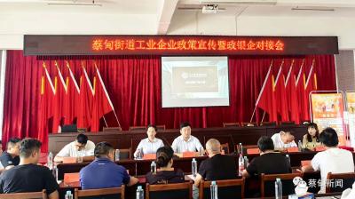 蔡甸：政银企“面对面” 助企纾困促发展