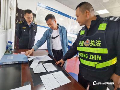 市治超办检查考核蔡甸区第三季度治超工作