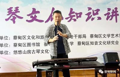 蔡甸：古琴公益讲座走进老年大学 感受国乐之美