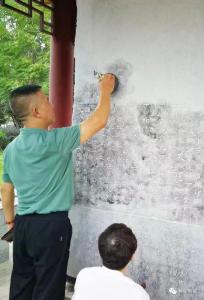  蔡甸拓片收藏钟子期墓碑文，保护传承知音文化