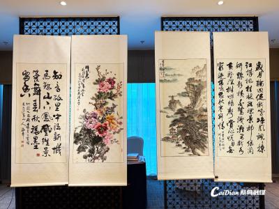 书画爱好者进企业 笔墨丹青共绘“春天之约”