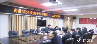 【学习贯彻党的二十大精神】青曲镇党委：学习二十大精神  统一思想促发展