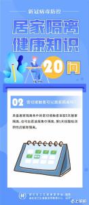 居家隔离健康知识20问