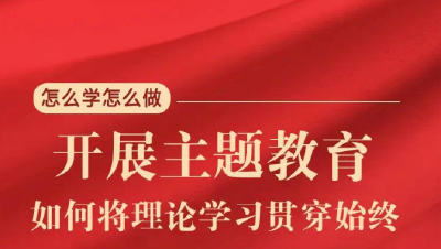 一图读懂，开展主题教育如何将理论学习贯穿始终