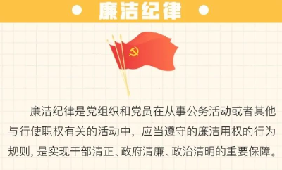 一图了解廉洁纪律“负面清单”