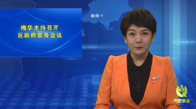 梅华主持召开区政府常务会议  把握机遇塑造发展优势 深化改革激发创新活力