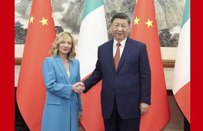习近平会见意大利总理梅洛尼