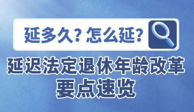 一图读懂！延迟退休政策，要点速览→