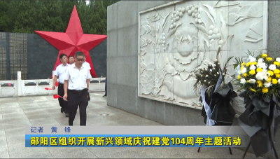 郧阳区组织开展新兴领域庆祝建党104周年主题活动