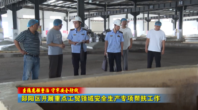 【查隐患强整治 守牢安全防线】郧阳区开展重点工贸领域安全生产专项帮扶工作