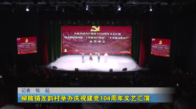 柳陂镇龙韵村举办庆祝建党104周年文艺汇演