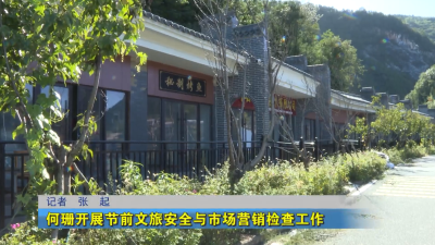 何珊开展节前文旅安全与市场营销检查工作
