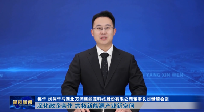 梅华 刘伟华与湖北万润新能源科技股份有限公司董事长刘世琦会谈 深化政企合作 共拓新能源产业新空间