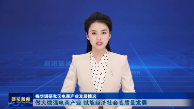 梅华调研我区电商产业发展情况 做大做强电商产业 赋能经济社会高质量发展