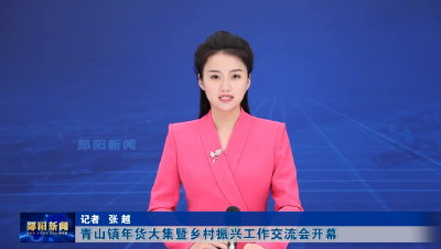 青山镇年货大集暨乡村振兴工作交流会开幕