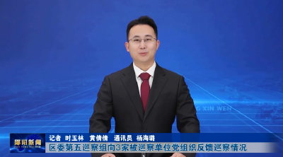 区委第五巡察组向3家被巡察单位党组织反馈巡察情况