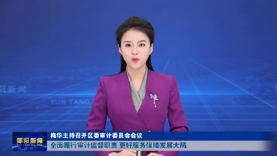 梅华主持召开区委审计委员会会议 全面履行审计监督职责 更好服务保障发展大局